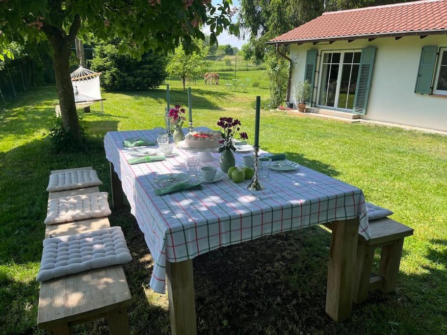 Idylisches Cottage Mit Reh Worthsee Kültér fotó